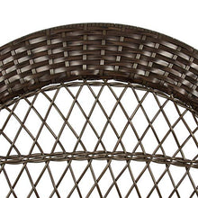 Outdoor Wicker Rocking Chair with Soft Cushions Wide Armrest Tall Backrest Lean Back Relaxing Lounging Comfort Weight Capacity of 250 LBS Great for Any Backyard Patio Porch Lawn Or Garden Use