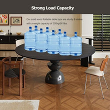 HAIXHX Black Foldable Round Table Top Extender, Large Universal 47.2"-94.5" Diameter Circle Wooden Table Top, Replace Table Top, No Legs, Load Capacity 300 kg/661 lbs(Diameter 59.1"/150cm)