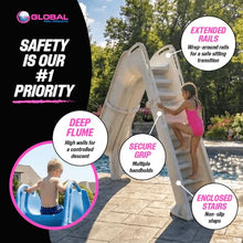 Global Pool Products Bad Axe X7 Slide Silver Quartz Right