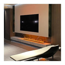 YP YuanPei 3D Embedded Simulated Flame Fireplace with Touch Screen, Suitable for TV Cabinet Decoration and Appreciation(700mm)