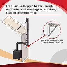 AllFuel HST Base Wall Support for 8" Diameter 304 Stainless Steel All Fuel Class-A Double Wall Insulated Chimney Pipe