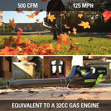 Greenworks 80V 16 in String Trimmer & 500 CFM Blower Combo, 2.0 Ah Battery
