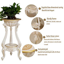 XAWSOP European Indoor Flower Pot Rack Multi-Layer Flower Stand White Resin Plant Stand Floor Living Room Balcony Rack Creative Flower Stand Plant Container Accessories,