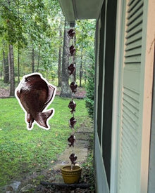 LZPHGB Spiral Rainwater Chimes Chain, Decorative and Functional Downspout Alternative for Front Door, Shed, Balcony,Style1-6.5m (21.3ft)