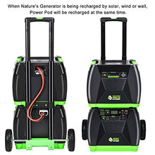 Nature's Generator Power Pod Elite-AGM Sealed Lead Acid in 100Ah with 12V DC Port and 35in Expansion Cable to Extend Nature's Generator Elite's Using Time HKNGPDEL