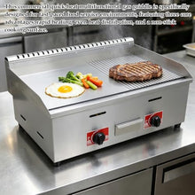 WYDDARY Commercial LPG Gas Grill Griddle with Low Pressure Valve 2800Pa
