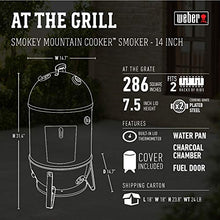 Weber® Smokey Mountain Cooker Smoker, 14" Charcoal Smoker
