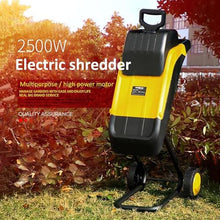 Tiuheyo Electric Garden Shredder 2500w,4500rpm Wood Chipper with Collection Bag and 10m Cord for Branches and Leaves