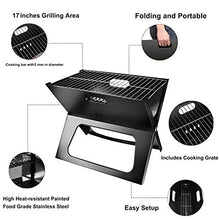 Folding Charcoal Grill Portable BBQ Thicken Carbon Grill Vertical Household Oven Durable Camp Grills