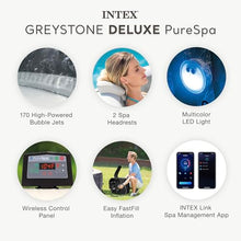 INTEX PureSpa 6 Person Inflatable Hot Tub with Energy-Efficient Spa Cover