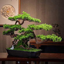 Simulation Welcome Songke Bonsai Office Decoration New Green Plants Living Room Entrance Decoration Podocarpus Hotel Gifts and Crafts House Plant (Color : C) (Green)