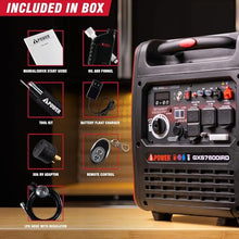 A-iPower 7600-Watt Dual Fuel Inverter Generator Remote Start, Power Supplies with 322cc OHV Engine, CO Sensor, Gas and Propane Powered, for Backup Home Use, Tailgating, RV, Power Outages(GXS7600iRD)