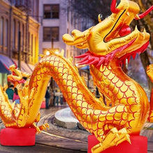 Inflatable Dragon Large Long Inflatable Dragon Decoration Outdoor Chinese New Year Decorations for Party Indoor Outdoor Christmas Garden Yard Decor(1pcs,8M)