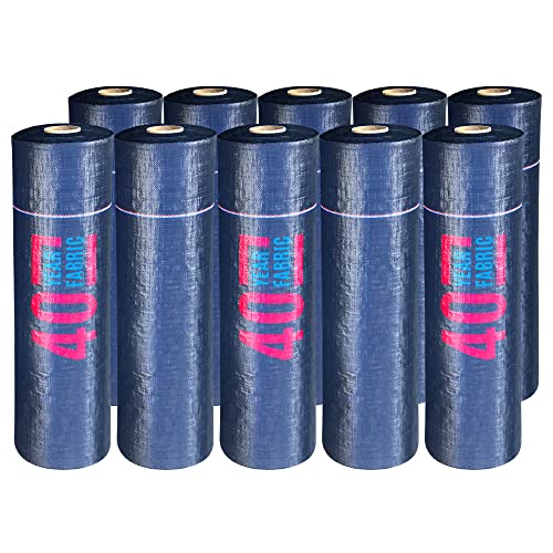 Sandbaggy Landscape Fabric | 40 Year Weed Mat & Ground Cover | 3 ft x 500 ft - 10 Rolls Blue