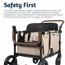 Keenz VYOO Stroller Wagon with Canopy Mocha