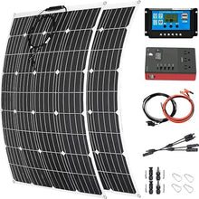 600 Watt Solar Panel Kit, with Inverter & Charge Controller(40A) 2pcs 300 Watt Flexible Monocrystalline Solar Panel kit Photovoltaic Module for 12-48V Battery Charging Car Battery Camper RV