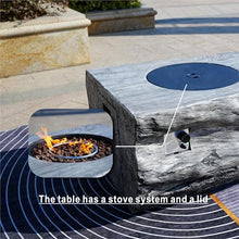 Direct Wicker Gray Aluminum 5-Person Patio Outdoor Seating Group with Cushions and Firepit