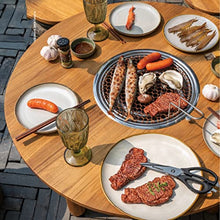 FYorbitH Barbecue Table Chinese Barbecue Table Garden Table Outdoor Teak Barbecue Tea Cooking Table Patio Decoration Low Tables Grill Table
