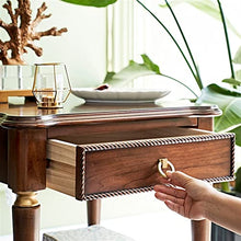 living room table Luxury Wooden Side Table with Manual Gold Painting, 22.8 "Square Sofa End Table with Drawer and Open Shelf, Exquisite Small Coffee Table For Any Room outdoor side table ( Color : Bla