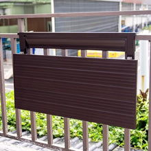 Qxgylz Hanging Table Balcony for Railing,Patio Folding Dining Table,Small Space Deck Furniture,Outdoor Side Tables,Height Adjustable,Wall-Mounted Garden Table for Baluster Garden Deck(90cm(35.4in))
