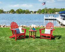 POLYWOOD PWS417-1-PB Classic 3-Piece Chair Side Table Adirondack Seating Set, Pacific Blue