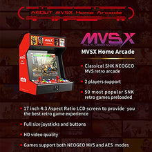 UNICO NEOGEO MVSX Arcade with 50 SNK Retro Games, 17" Screen Red