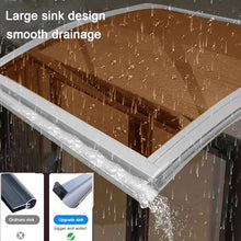 Weatherproof Front Door Awning, Outdoor Patio Porch Canopy with Brown Polycarbonate Board & Silver Aluminium Frame, UV/Rain/Snow Protection, Non-Deformed Rain Shelter (80x230cm/32 x91)