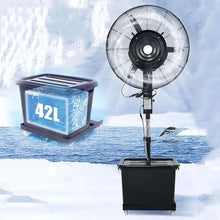 JDXQBLD Patio Misting Fan with 11 Gallon Water Tank, Heavy Duty Industrial Spray Fan for Greenhouse & Outdoor Cooling，750mm/30