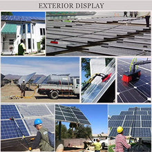 Telescopic Solar Panel/Photovoltaic Panel Cleaning Brush, Cleaning Kit for Conservatory Roof, Window Cleaning Pole with 55cm Brush Head, 3.6m-10.8m Water Brush 3.6m/12ft