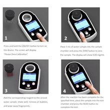 THYXGS 2" Handheld Residual Chlorine Tester, Digital Water Quality Analyzer, 0~5mg/L & 0~10mg/L, DPD Photometric Method, Measuring The Chlorine Content in Water