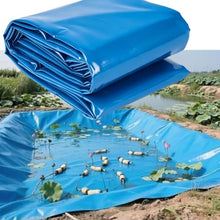Gaommini Outdoor Pond Liners Sealing Film Damp Proof Membrane 3x7m 5x6m 7x8m 8x10m 10x12m Heavy Duty HDPE Preformed Liners for Koi Ponds & Water Gardens, Blue(32.8x39.3ft)