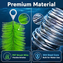 Jendfert 20 30 50 100 Pcs Fish Pond Filter Brushes,Koi Pond Filter,Easy to Use,Lightweight Fish Tank Aquarium Water Garden Pond Skimmer,12 16 20 24 31 39 Inch(100pcs,40cm/16in)