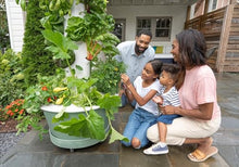 TOWER GARDEN Flex with Support Cage Bundle White Green