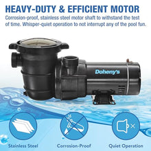 Doheny's Above Ground Pool Pro Swimming Pool Pump, 1.5HP (1.2THP)