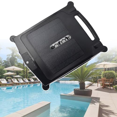 Piefeak Solar/Rechargeable Dual Powered Robotic Pool Skimmer, Auto Pool Cleaner, for Above Ground/Inground Pool,Automatic Robotic Pool Cleaner