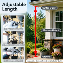 WAHHWF Spiral Rain Chain for Gutters, Stainless Steel Custom Length