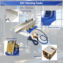 INTSUPERMAI Electromagnetic Vibratory Feeder for Industrial Materials, Automatic Vibration Conveyor System with Speed Control for Powder, Granules, Small Parts