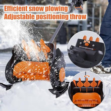 HYUIO Electric Snow Shovel/Snow Thrower,Cordless Handheld Electric Snow Blower,Cordless Snow Shovel,with Battery and Charger,Snow Blower Cordless,1Battery