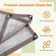 13x60 FT Aluminum Reflective Shade Cloth 95% Outdoor Sun Tarp
