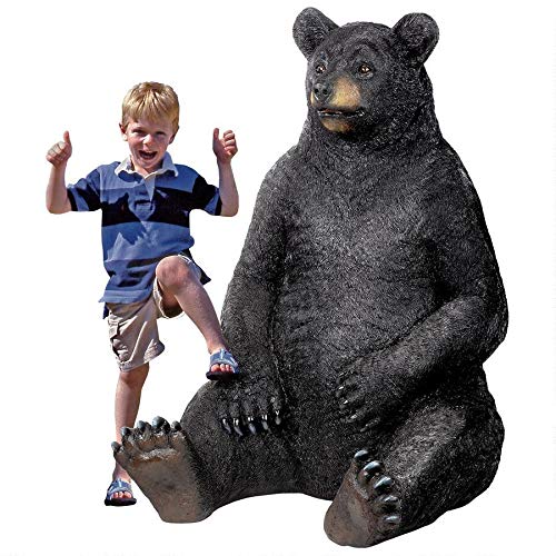 Design Toscano Bear-Zerk Giant Sitting Black Bear Statue