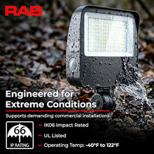 RAB XL22-150 LED Flood Light Outdoor Commercial, 150W, Parking Lot, IP66