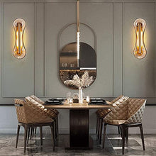 VITINNO Light Sconce Luxury Glass Wall Lamp LED Bedroom Bedside Lamp Creative Hotel Corridor Aisle Living Room Decor Lighting Bedside Decor Lamp