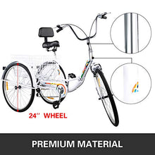 Bkisy Adult 7-Speed Tricycle White