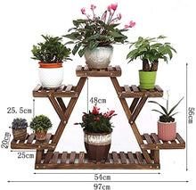 MIIKHI Plant Stand Flower Pot Stand Plant Stand Flower Pot Holder Plant Holder Mid Century Wood Flower Display Rack Wooden Outdoor Free Standing Plant