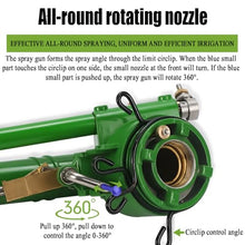 THYXGS Agricultural Irrigation Nozzle, 360° Rotating Nozzle, 1.5" Farm Impulse Sprinkler with 6 Replacement Nozzle, Large Area Watering Spray, for Agricultural Irrigation, Industrial Dust Removal