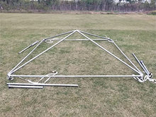 Party Tents Direct 10' x 10' Weekender Frame Canopy with Blue White Cover