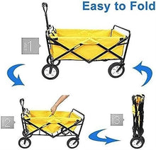 Trolley Cart Folding Wagon Utility Wagon Cart Outdoor Garden Camping Wagon Sports Wagon Heavy Duty Waterproof Camping Cart Garden Wagon