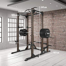 Steelbody Strength Training Monster Cage Squat Rack Home Gym Station System Black