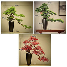 WAOCEO Fake Bonsai Tree Artificial Bonsai Welcoming Pine Landscape Green Plants Home Bonsai Pine Tree Decorations Artificial Bonsai Tree (Color : A)