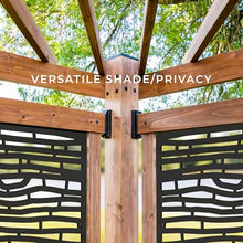 Backyard Discovery Verona 12' x 8' Cedar Wood Cabana Corner Pergola Without Furniture